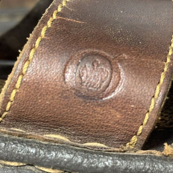 Born Handcrafted Footwear Brown Leather Fisherman Sandals Men\'s Chunky Buckle main image 4